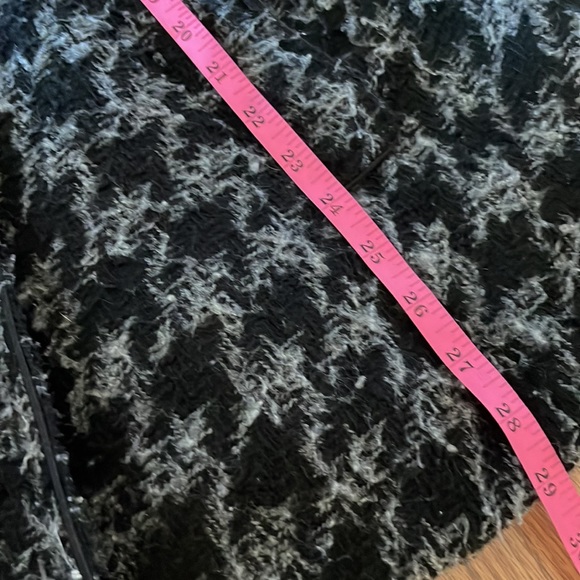 Black and gray houndstooth pea coat - Picture 9 of 10